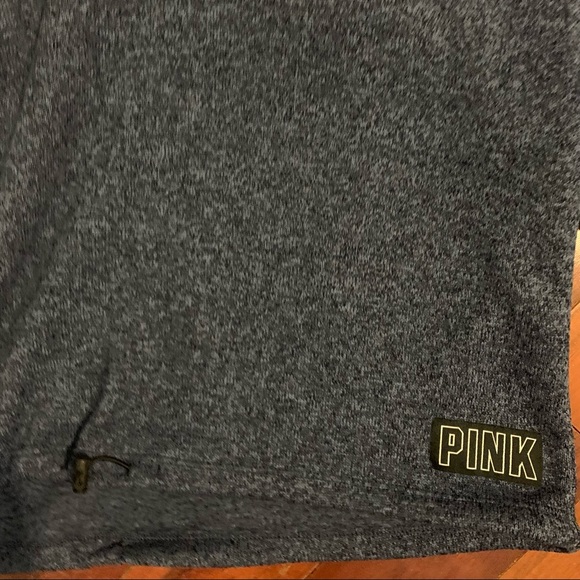 PINK Navy cozy cropped VS hoodie with drawstrings - Picture 2 of 9